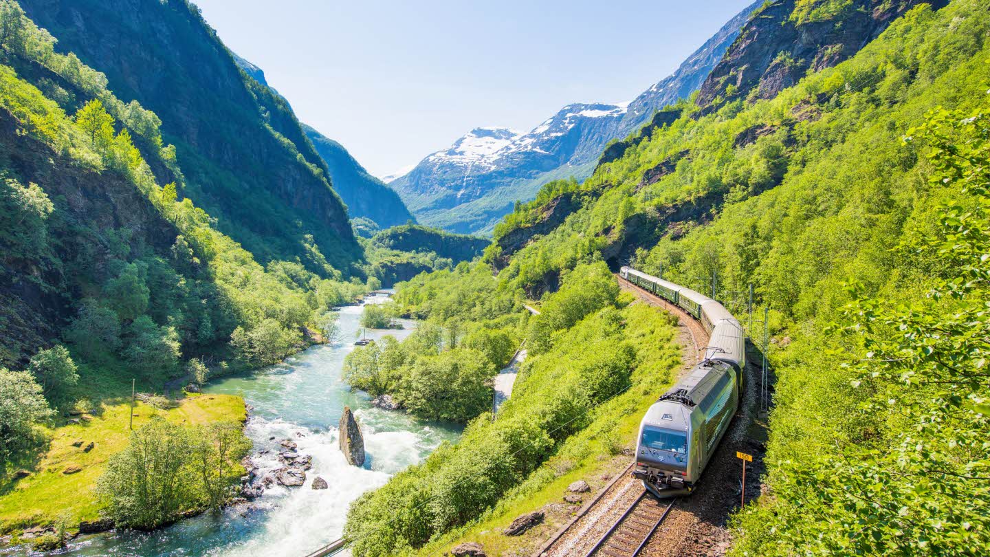 The Flåm Railway in Western Norway