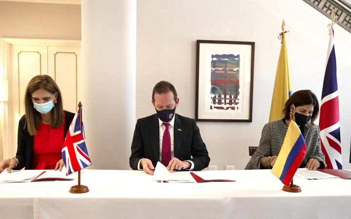 Signatories to the historic agreement